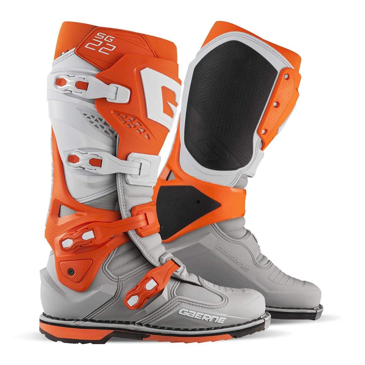Gaerne SG22 Motocross Boots Orange White Grey